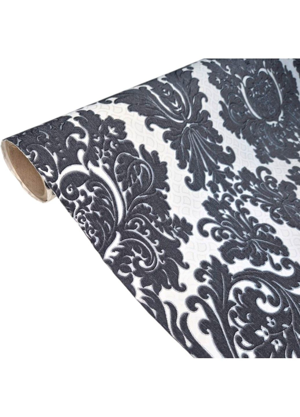 Обои виниловые 10.05 × 1.06 м 57554, белые, черные для зала, спальни, коридора, гостиной, офиса MARBURG (340275535)