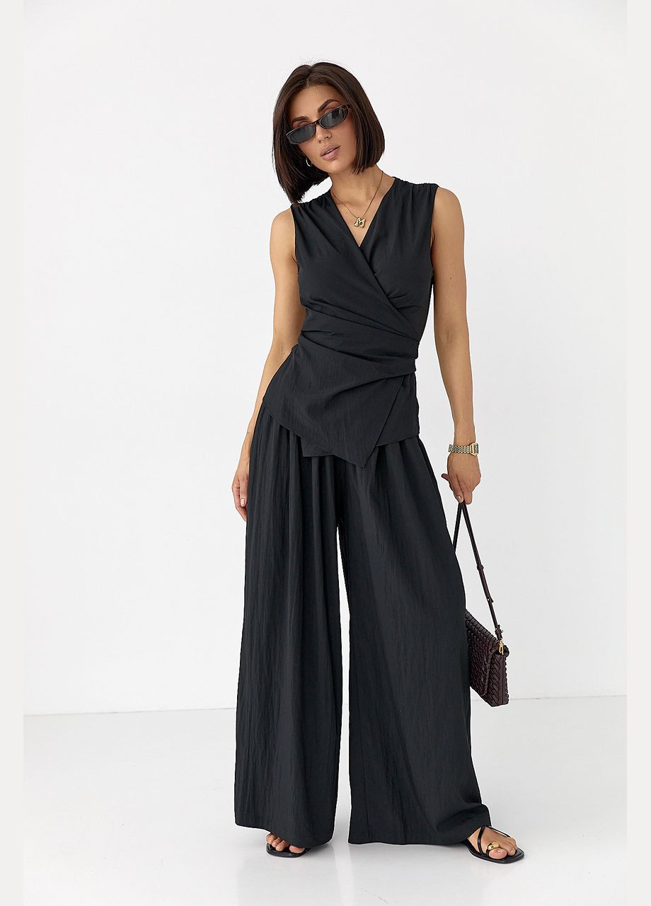 Легкий костюм с блузой и брюками Lurex (329993593)