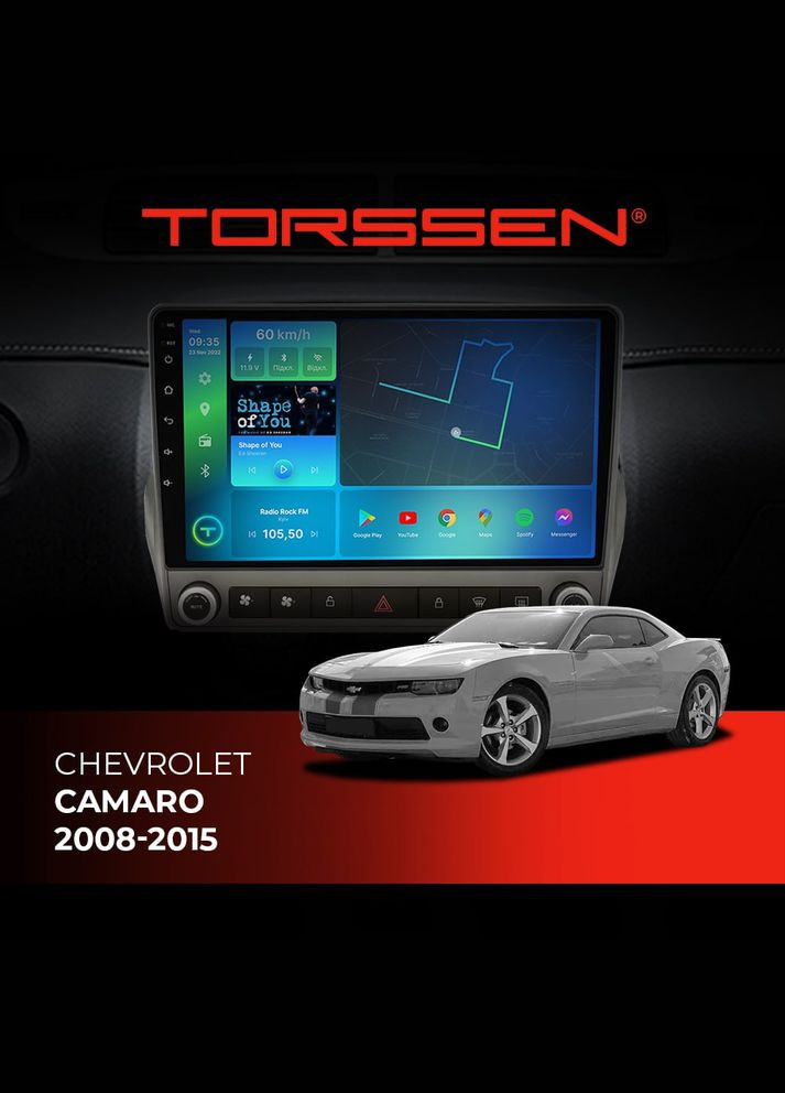 Штатная магнитола Chevrolet Camaro 20082015 FL9 4+64Gb 4G Carplay DSP Torssen (307088071)
