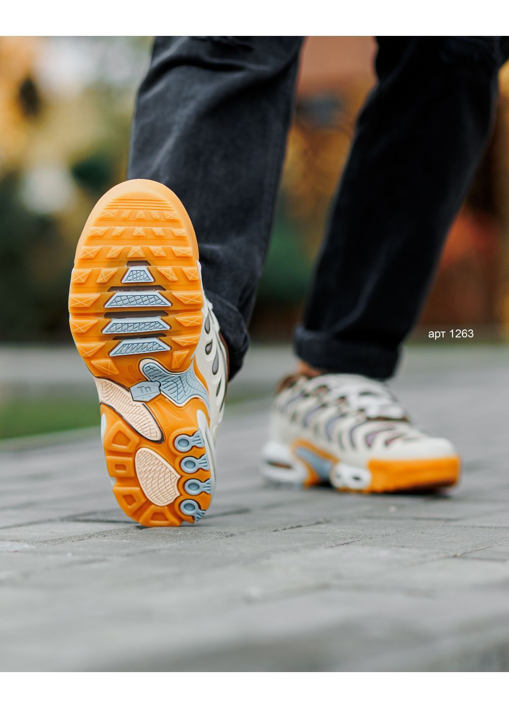 Молочные демисезонные кроссовки cacao wow Nike TN Air Max Drift Phantom