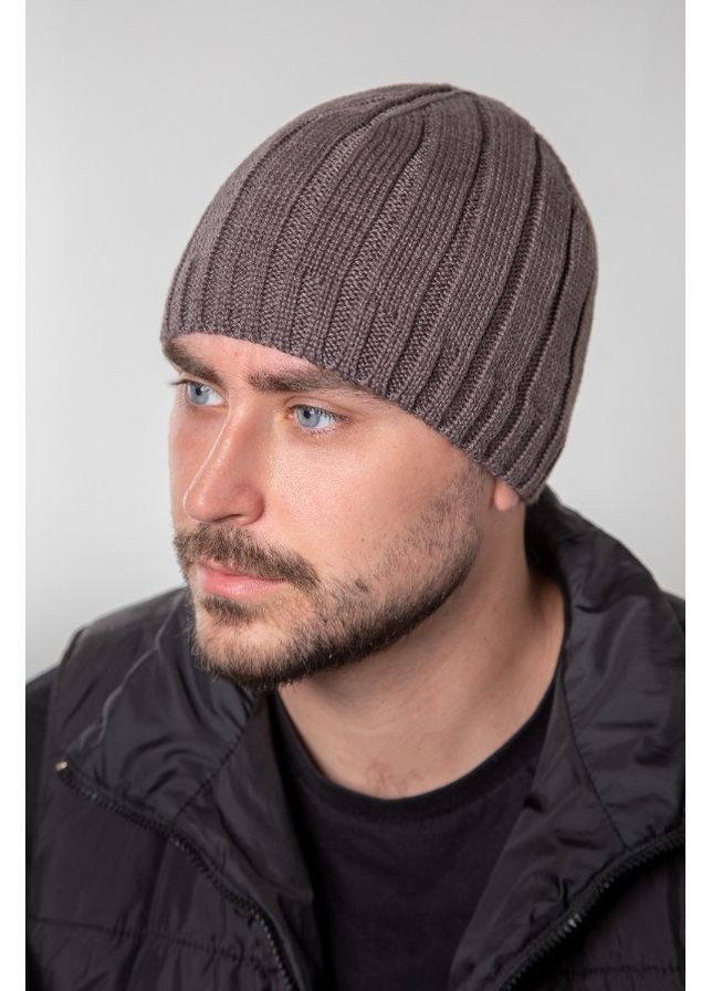 Чоловіча шапка біні в'язана "Варг" на флісі Braxton (366031720)