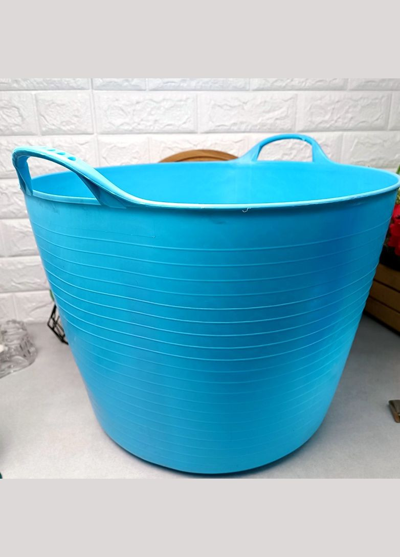 Пластиковий гнучкий кошик 42л Блакитна Іспанія No Brand (366818187)