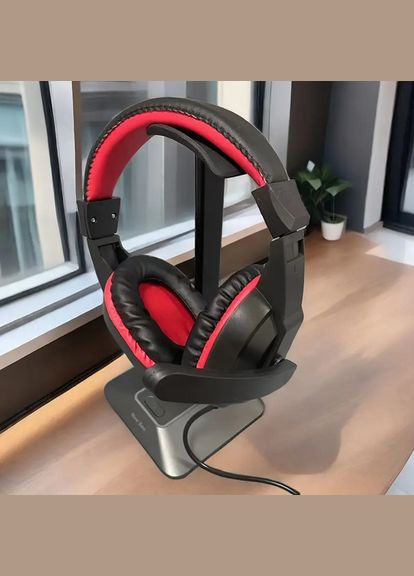 Игровые наушники с микрофоном и LED RGB подсветкой MA10PR Black No Brand (322317408)