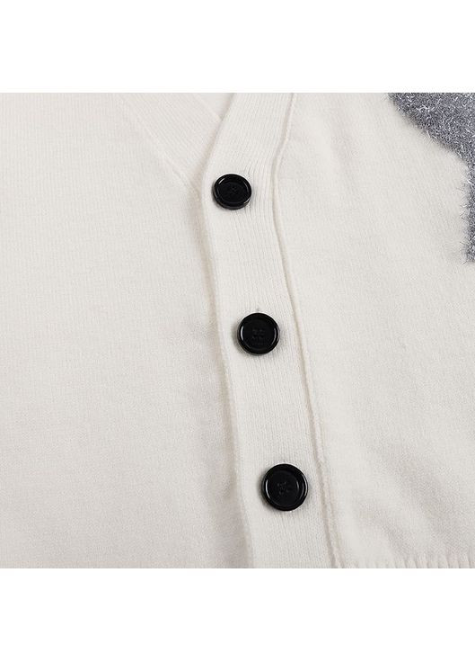 Молочный демисезонный кардиган No Brand