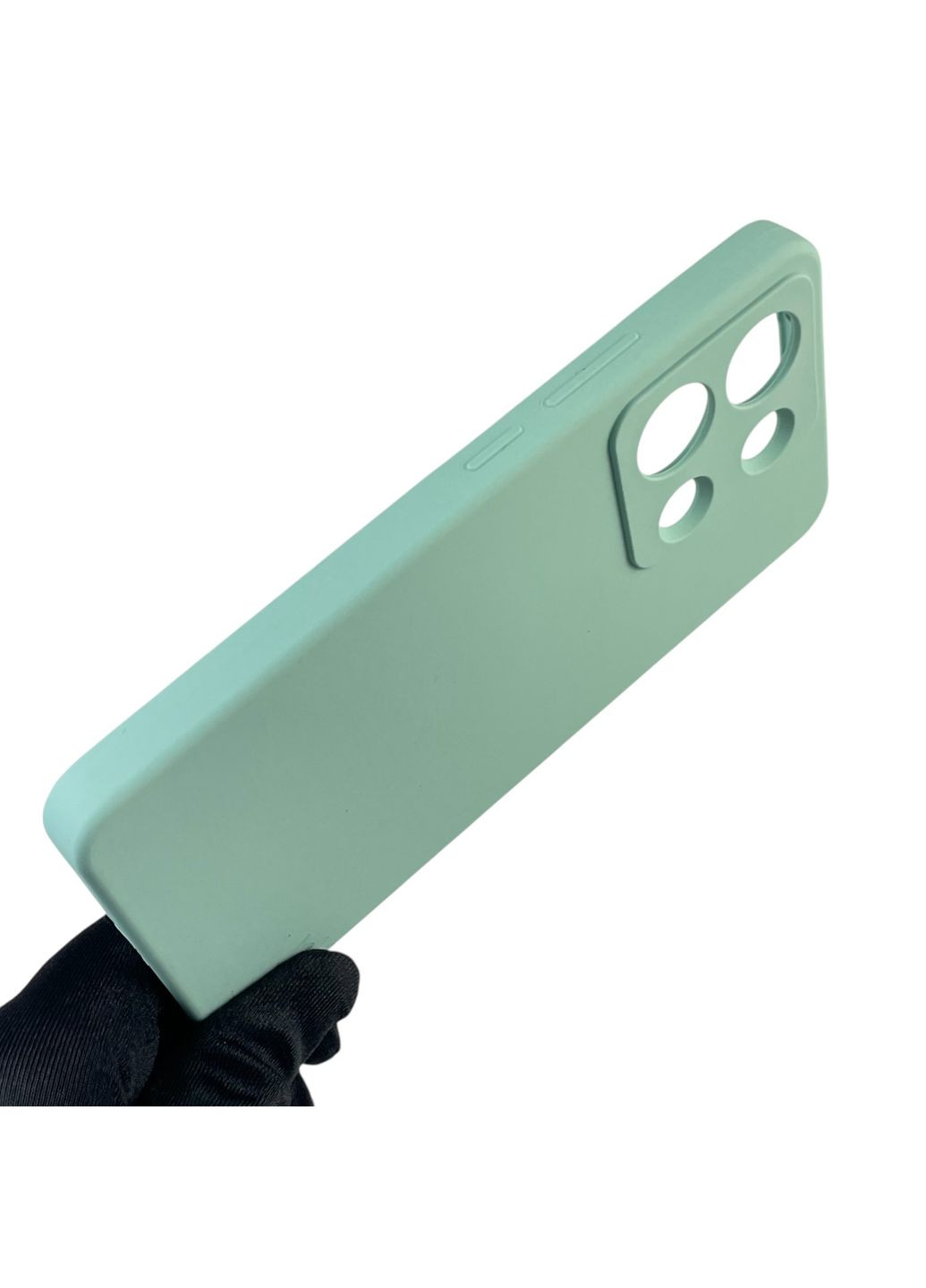 Чехол для Redmi Note 13 4G силиконовый с микрофиброй нескользящий на сяоми редми нот 13 4г бирюзовый Xiaomi (366387744)