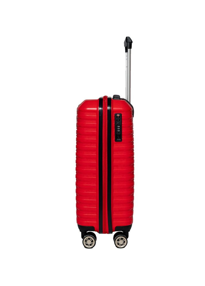Чемодан маленький S под ручную кладь 43803 полипропилен Красный Snowball (298728847)