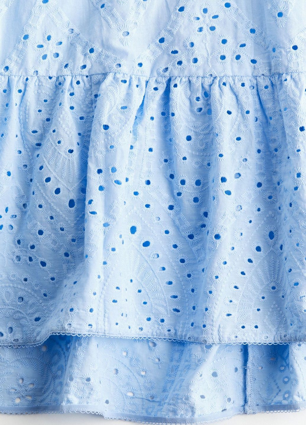 Голубое праздничный платье H&M однотонное