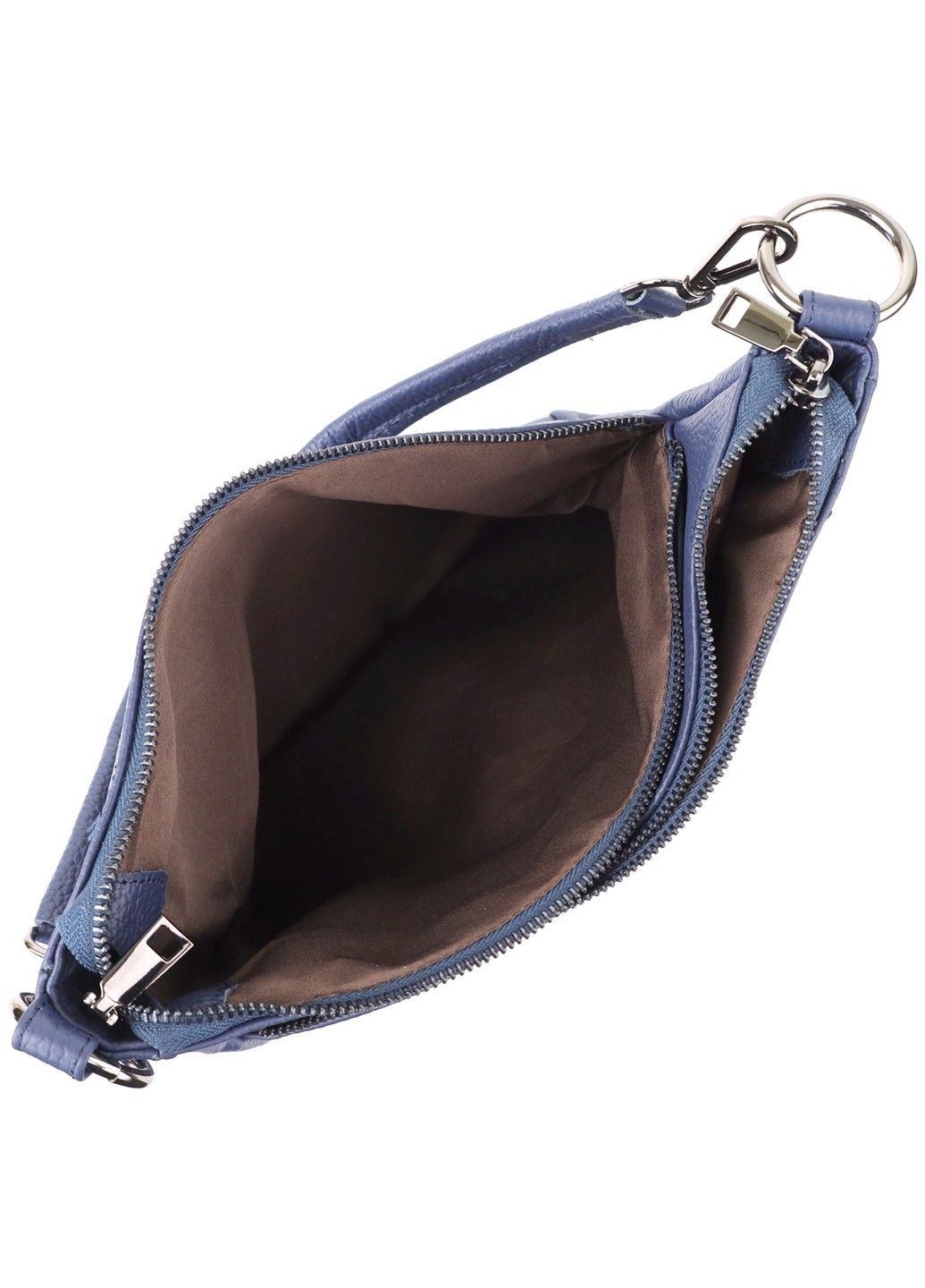 Сумка для жінок на два відділення з натуральної шкіри 23013 Синій Vintage (356452186)