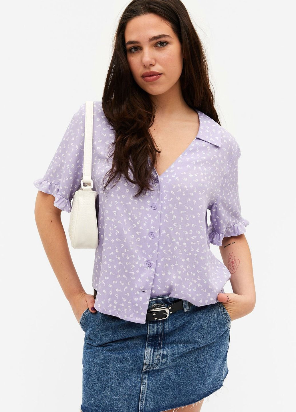 Комбинированная блуза Monki