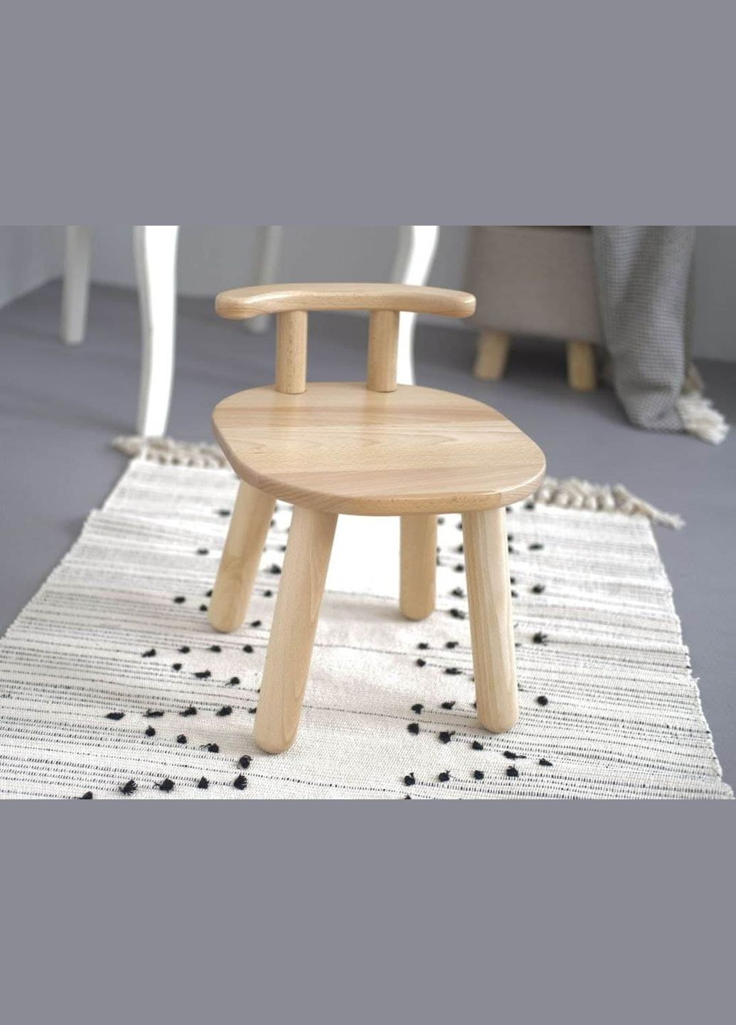 Стіл і стілець дитячі з бука для дітей 2-4 років з додатковими ніжками "на виріст" Tatoy (292564928)