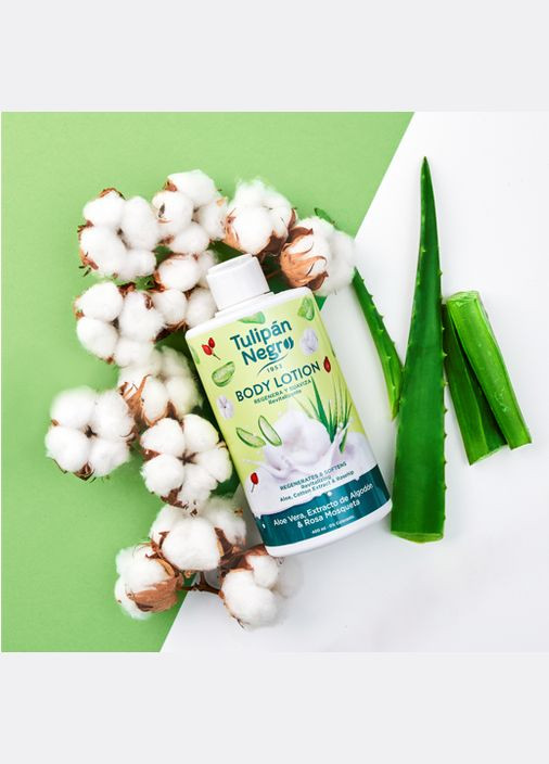 Лосьон для тела алоэ вера, хлопок, шиповник, 400 мл Tulipan Negro (367987320)