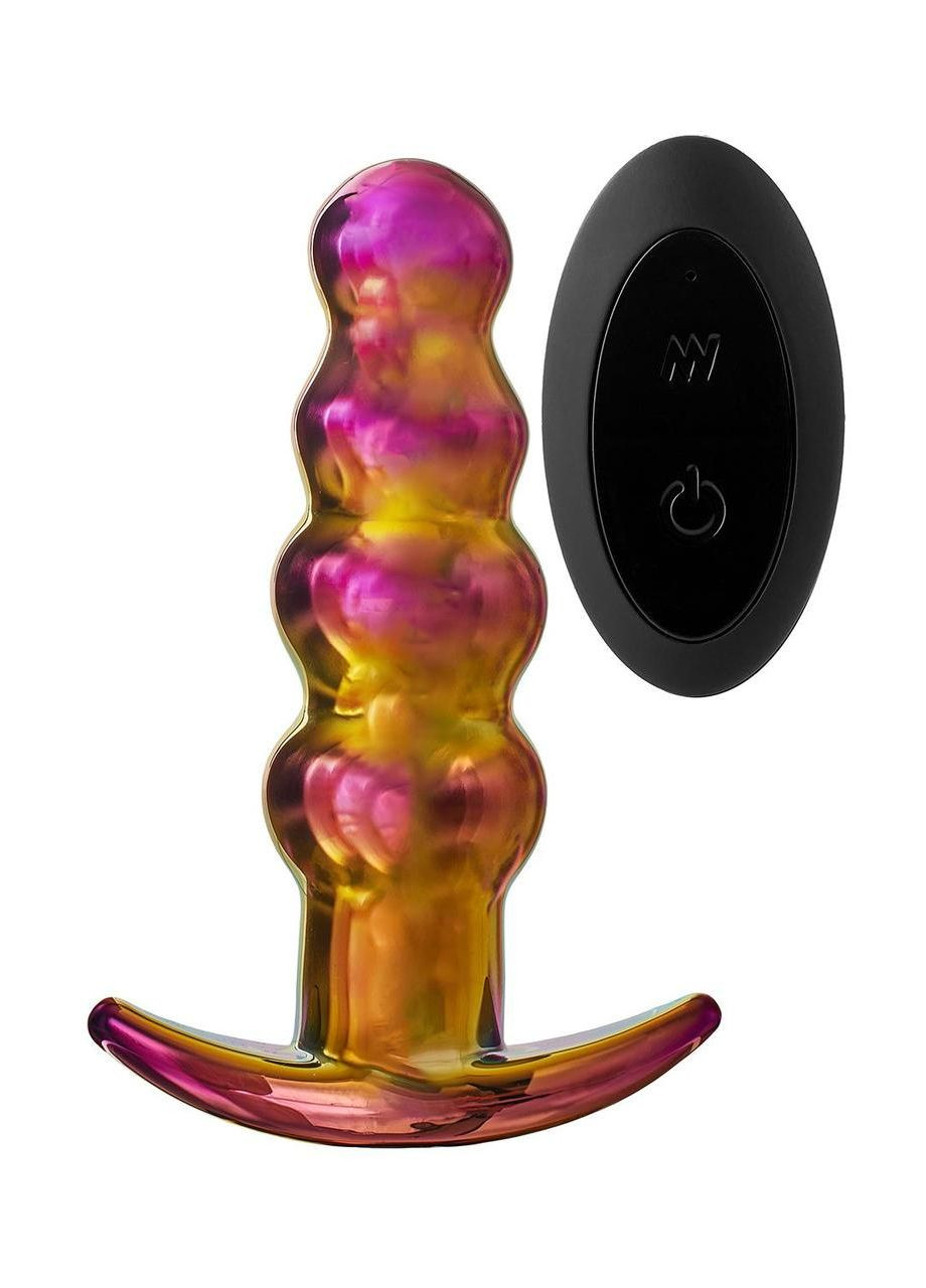 Анальная пробка с вибрацией стеклянная GLAMOUR GLASS Dream Toys (372737545)