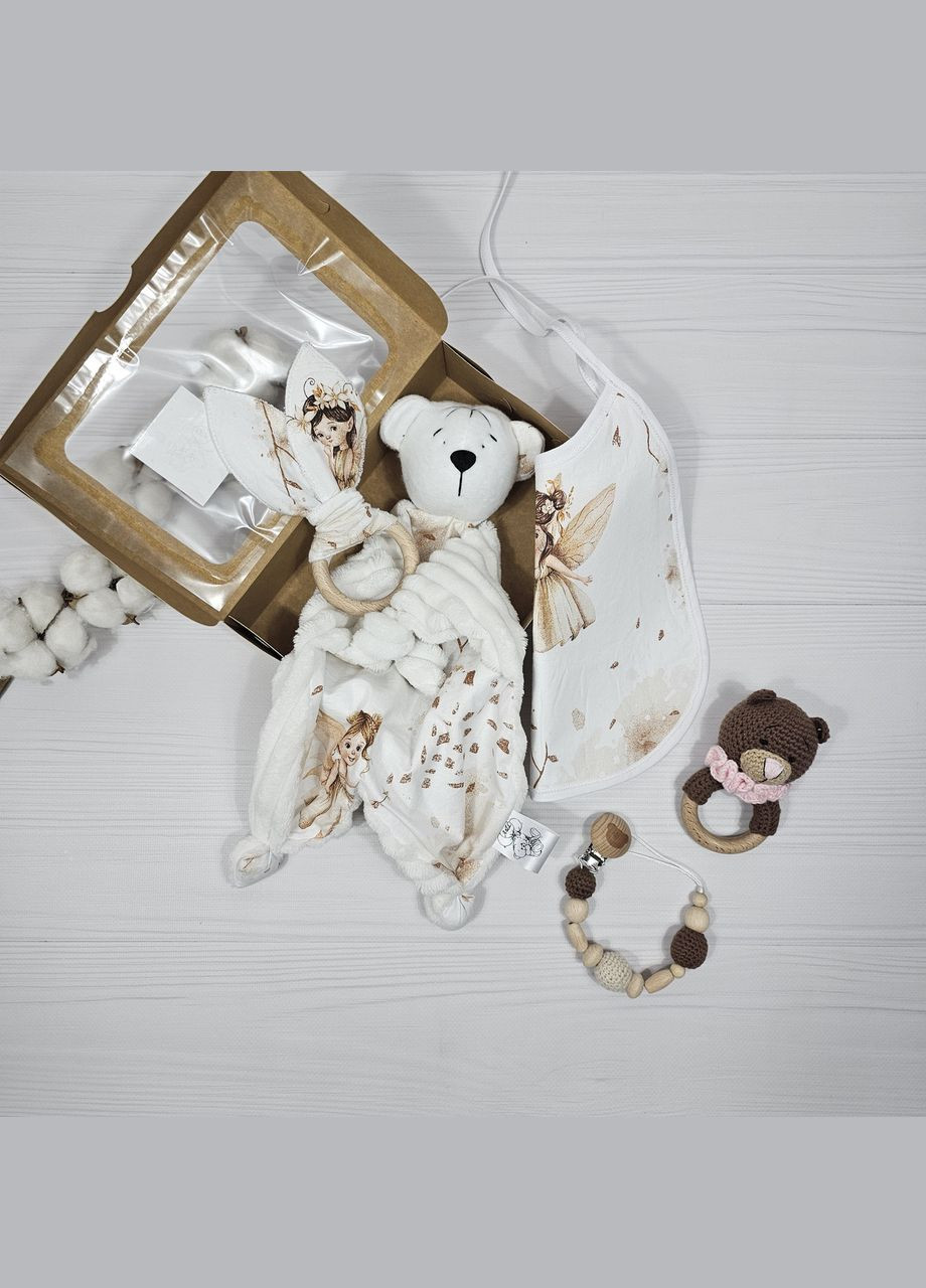 Набір комфортер з слинявчиком 5 одиниць a.l.babybox Феї No Brand (315488303)