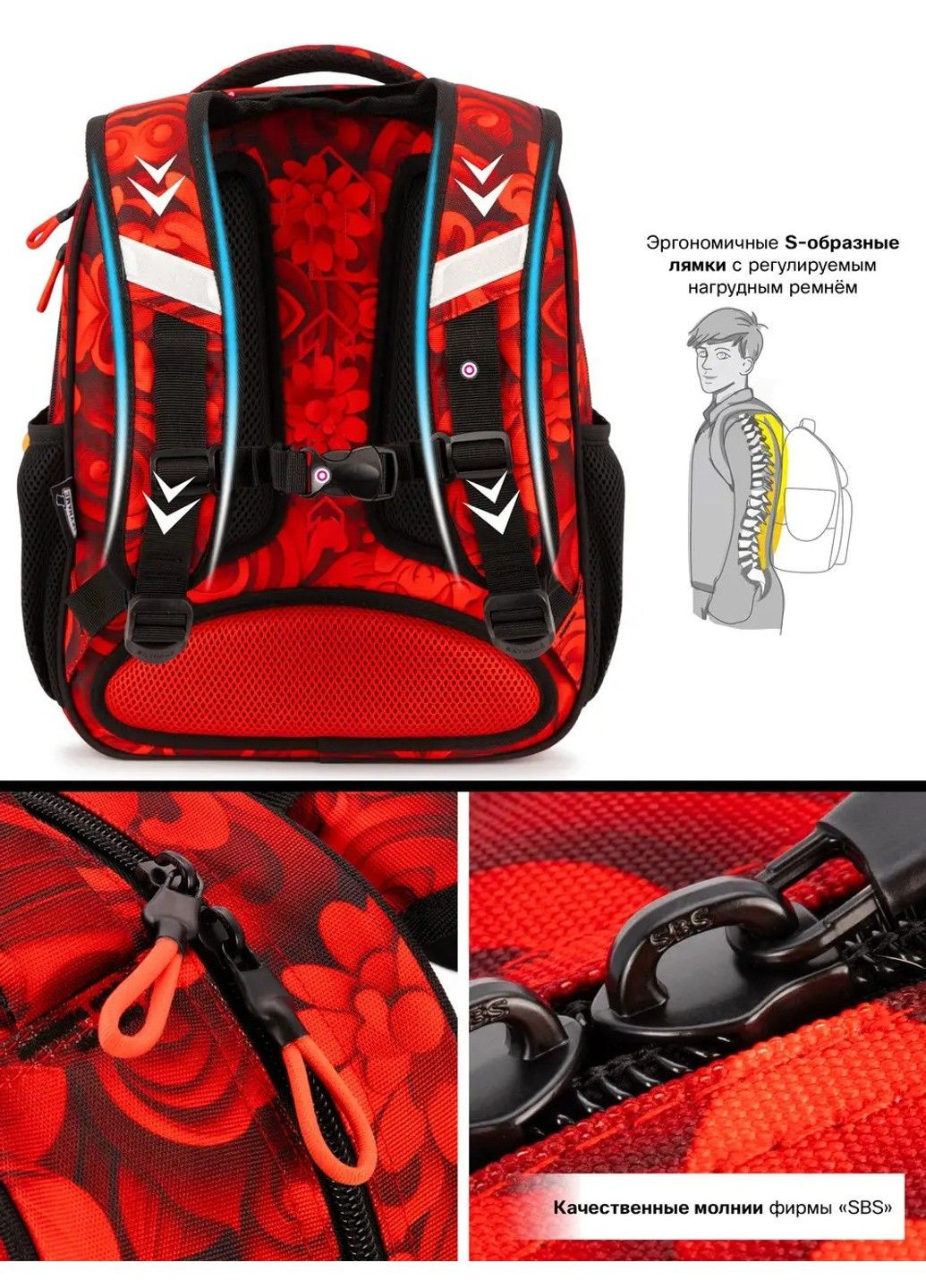 Рюкзак школьный для девочек /SkyName R2-220 Winner (331532379)