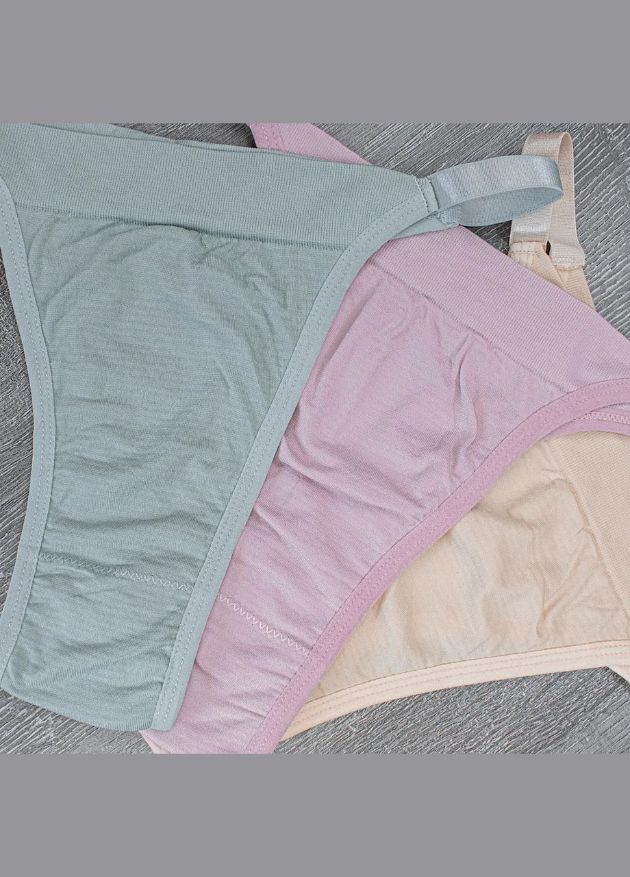 Однотонні стрінги на високій посадці rjvgktrn 5 in No Brand Стрінги (316230142)