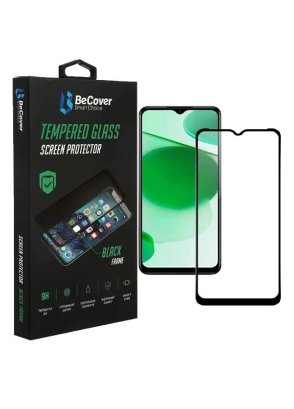 Защитное стекло Realme C35 Black (708155) BeCover (399003343)
