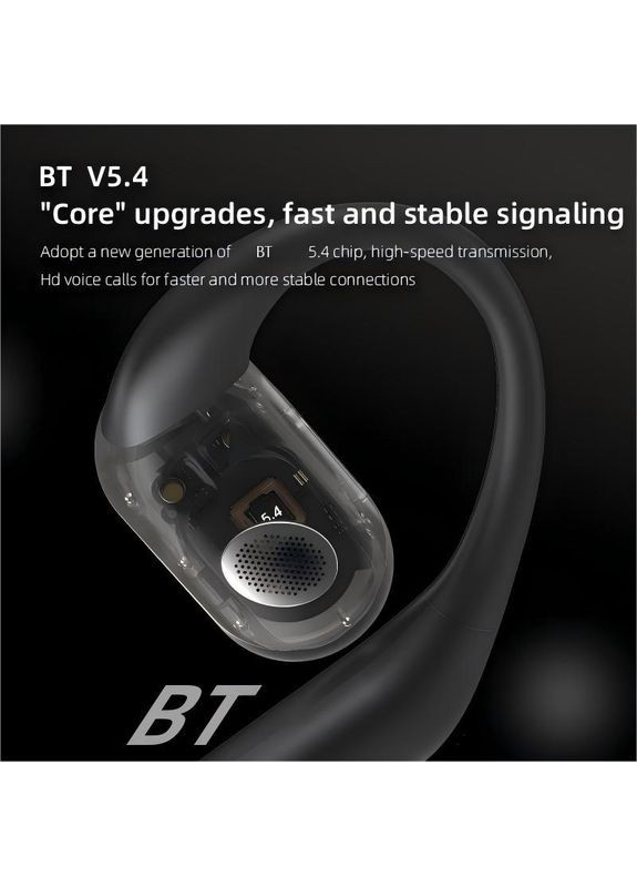 Беспроводные костные наушники с направленным звуком T6 Open Ear с шумоподавлением ENC и дужкой за ухо До 50 часов работы Langsdom (370872791)