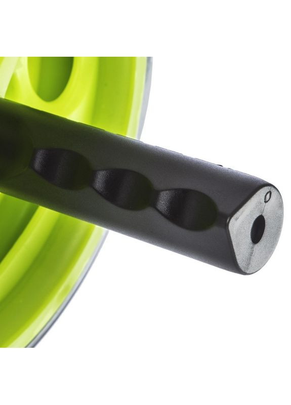 Колесо для пресса (ролик для пресса) двойное (d-18,5см, металл, пластик, ручка-резина, зеленый) (FI-4242) Zelart (361439033)