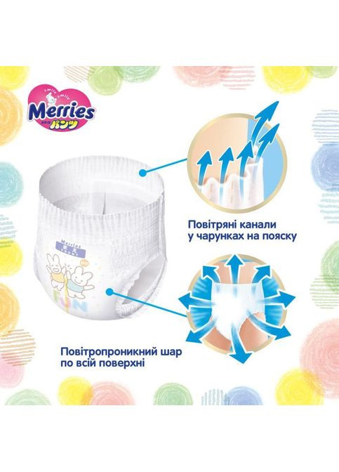 Подгузники (4901301425881) Merries Трусики Super Jumbo XL 12-22 кг 38 шт (357436099)