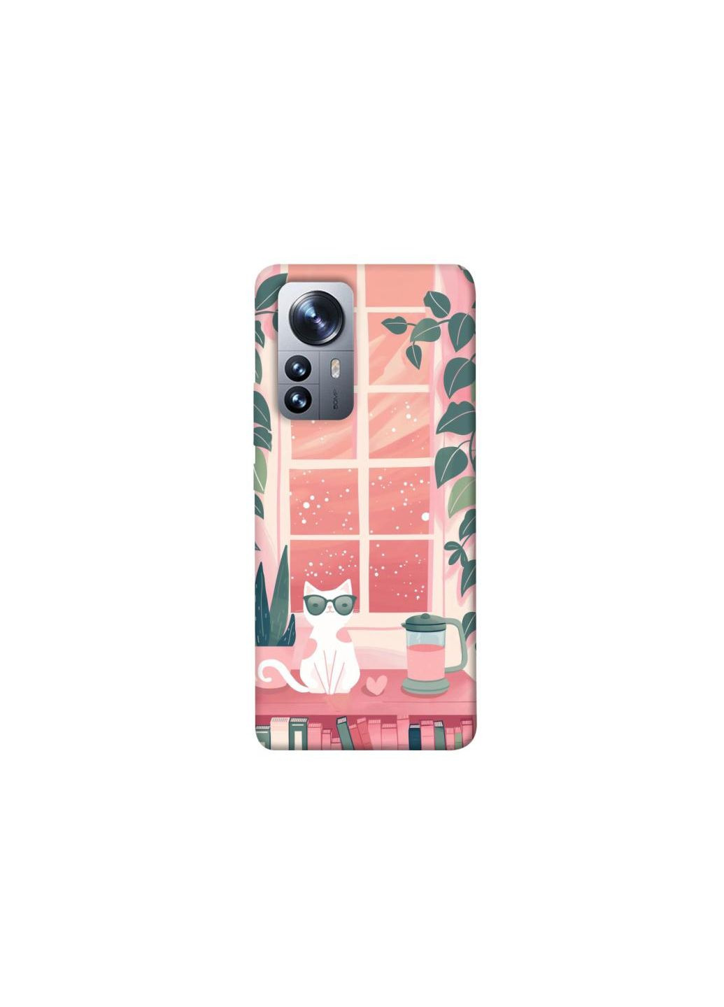 Чехол на Xiaomi 12 / 12X Funny cat Frontalka (347241416)