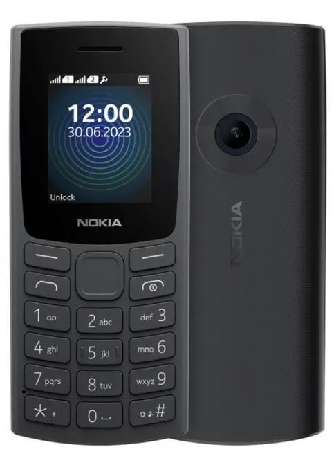 Телефон кнопочный 110 DS 2023 charcoal (TA1567) Nokia (285719549)