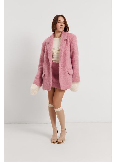 Костюм из альпаки ярко-розовый - жакет+юбка TAYU костюм (364895286)