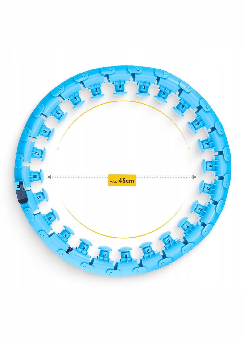 Обруч (хулахуп) масажний з обтяженням Sky Blue (P-5907739316837) 4FIZJO (301765156)