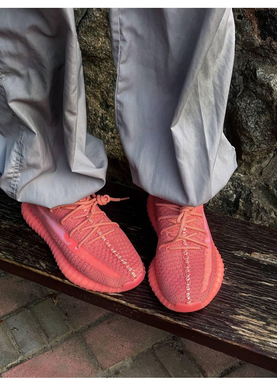 Рожеві Осінні кросівки чоловічі adidas yeezy boost 350 coral адідас ізі буст No Brand