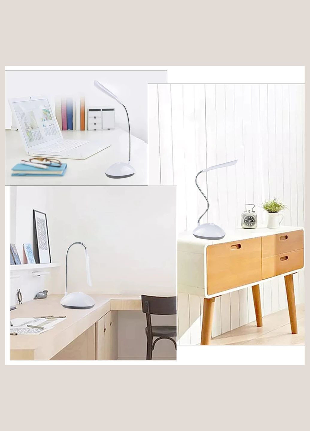 Светодиодная настольная гибкая лампа на батарейках прикроватная лампа для чтения ночник А1 MJX (297707819)