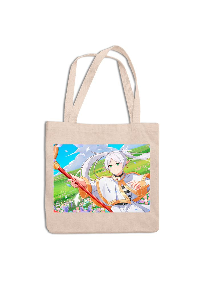 Эко сумка шоппер с аниме принтом Frieren beyond journey's end. Фрирен провожающая в последний путь. Frieren Кавун шопер (316138314)