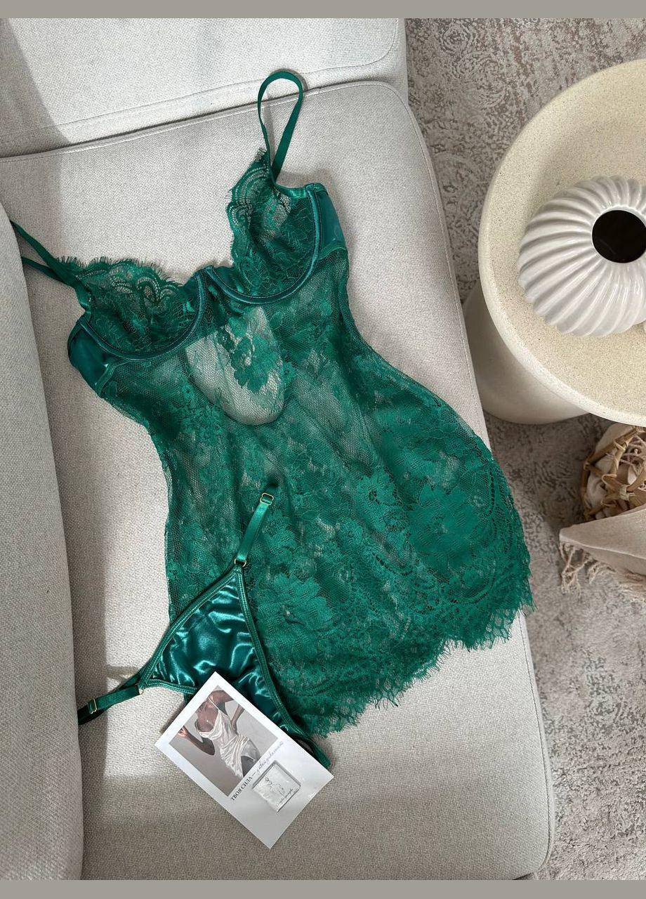 Пеньюар кружевной + трусики No Brand (329369946)