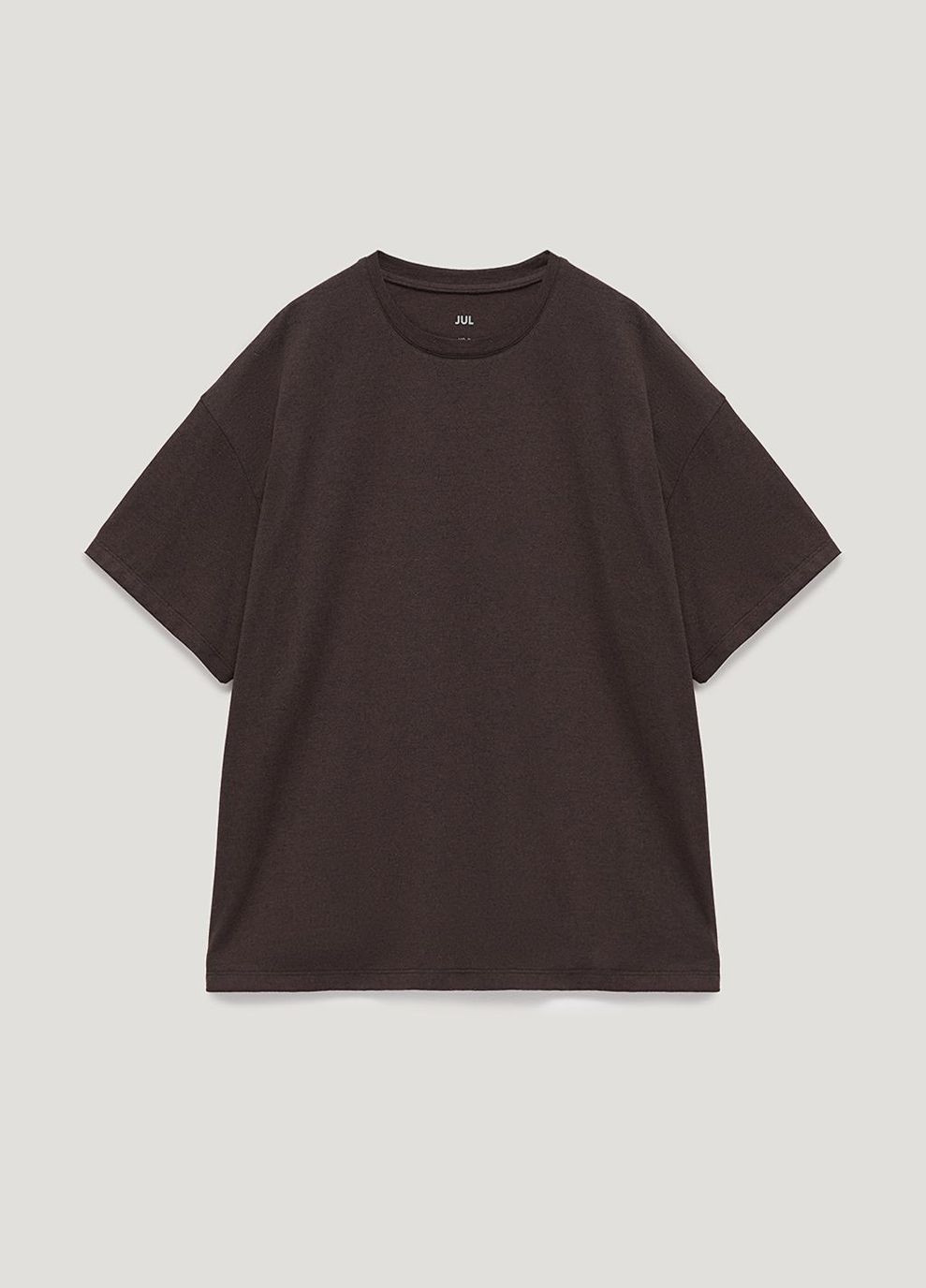 Футболка коричнева oversize recycle JUL - (339695534)