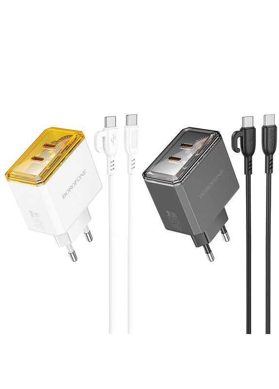 Сетевое зарядное устройство BAS33A 2USB-C PD/QC45W Type-C to Type-C Borofone (337993712)