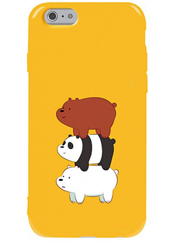 Чехол накладка Pure TPU 2mm Print Case Apple iPhone 6/6s #13 Bears Yellow Toto (301782988)