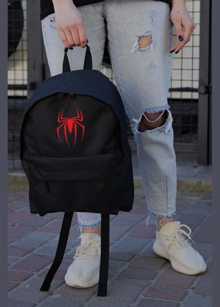 Повседневный Рюкзак Школьный Compact С Принтом Человек-Паук Black Without (347584719)