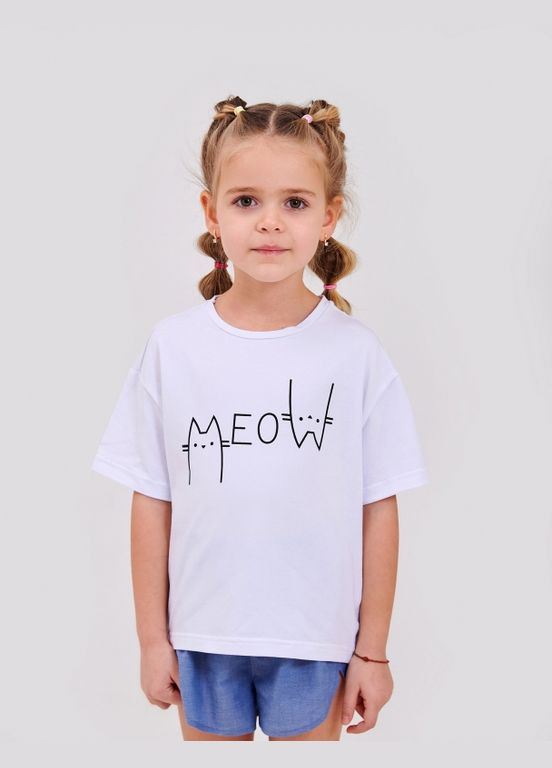 Белая футболка белый Smil