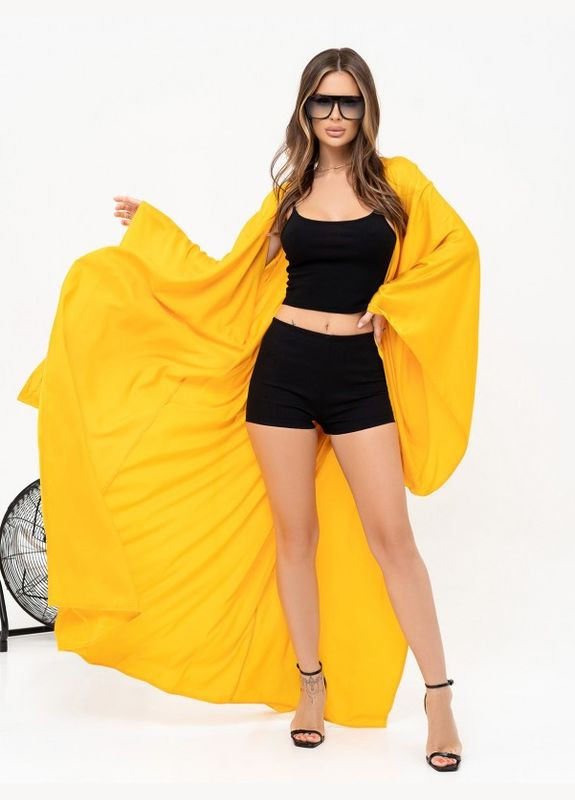 Гірчична сукня 13903 гірчична ISSA PLUS однотонна