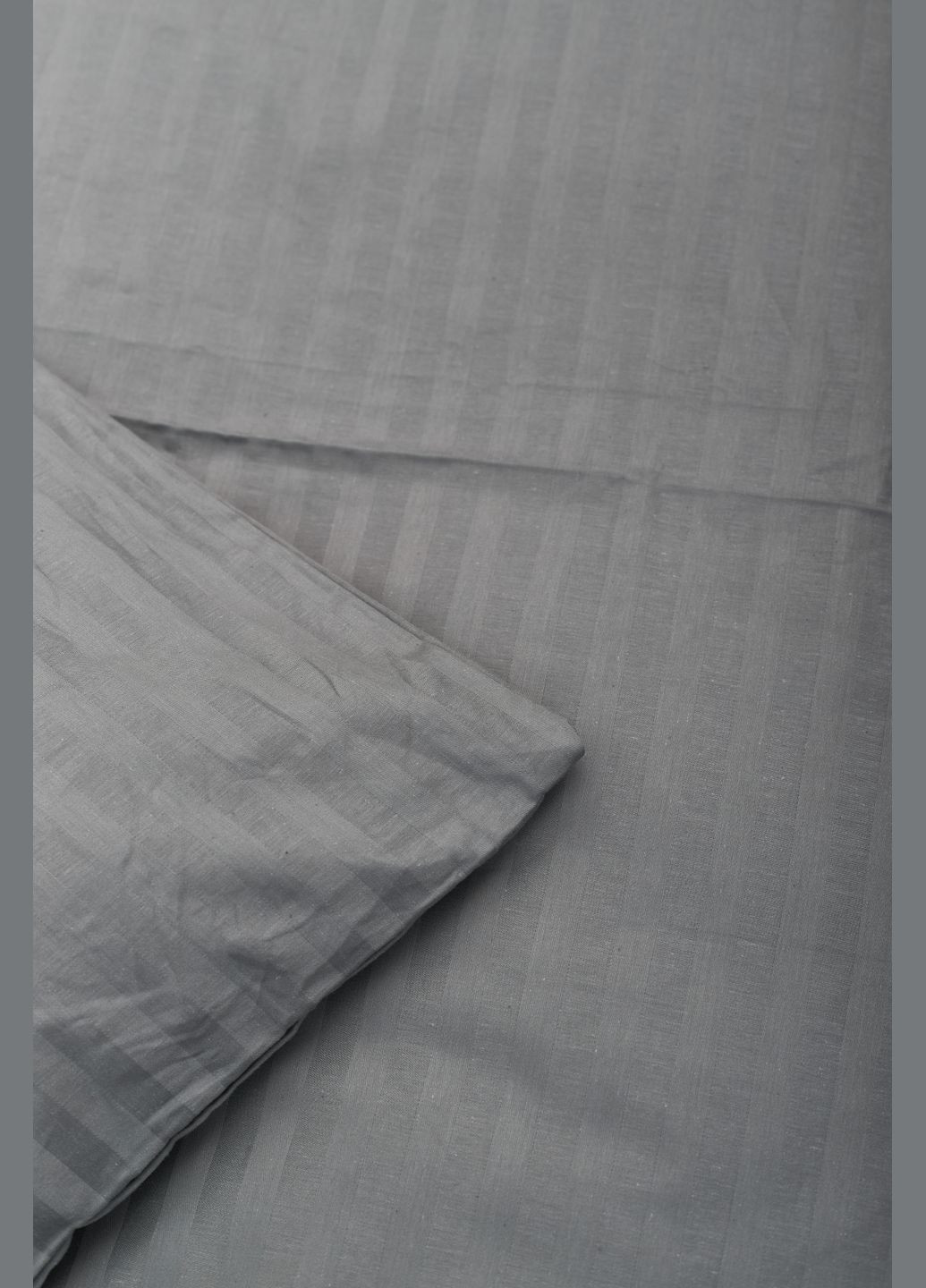 Комплект постельного белья Satin Stripe семейный 160х220х2 наволочки 4х70х70 (MS-820003674) Moon&Star stripe gray (288044158)