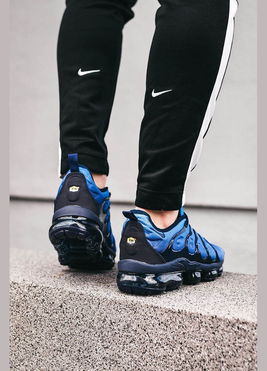 Синие демисезонные кроссовки мужские Nike VaporMax Plus Tn Blue