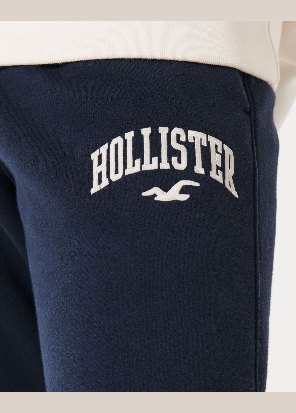 Темно-синие демисезонные брюки Hollister
