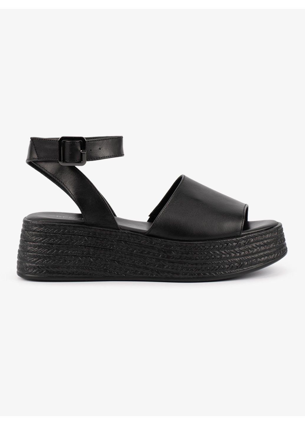 Черные женские босоножки 1101090 Renzoni с ремешком