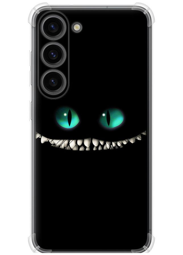 Силіконовий протиударний с посиленими кутами чохол 'Чеширський кіт' для Endorphone Samsung Galaxy S23 (322638420)
