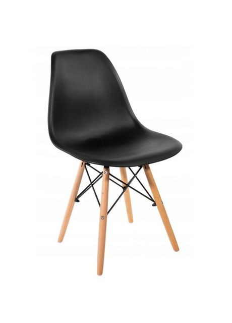 Крісло для кухні на ніжках В-173 FULL KD чорне (4 шт) Bonro (341533510)