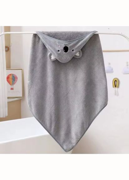 Рушничок з кутиком 105/105 No Brand сірий