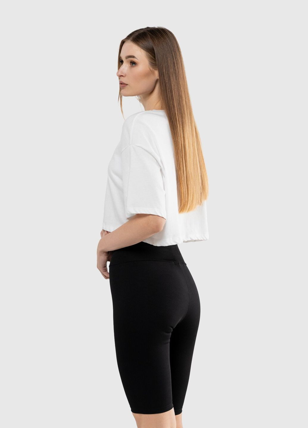 Велосипедки однотонные женские CTM WBC02314 Черный shop (2000989942146) LAWA (329057695)