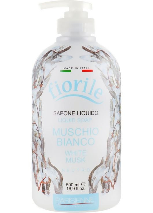 Жидкое мыло "Белый мускус" Italia Fiorile White Musk Liquid Soap 500ml (578067-34797) Parisienne Italia (368883226)