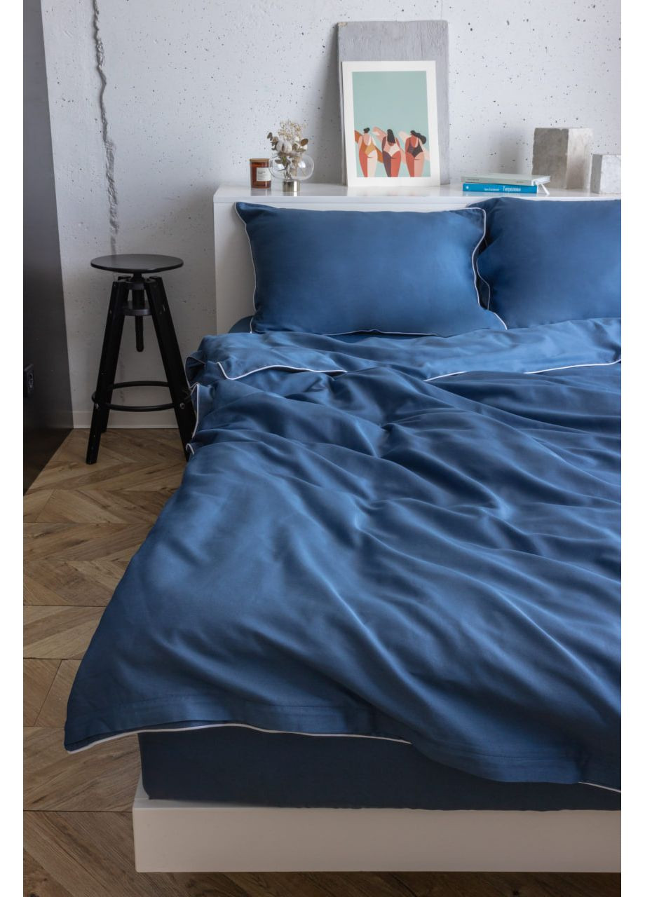 Комплект двуспального постельного белья на резинке с кантом HYGG (368830713)