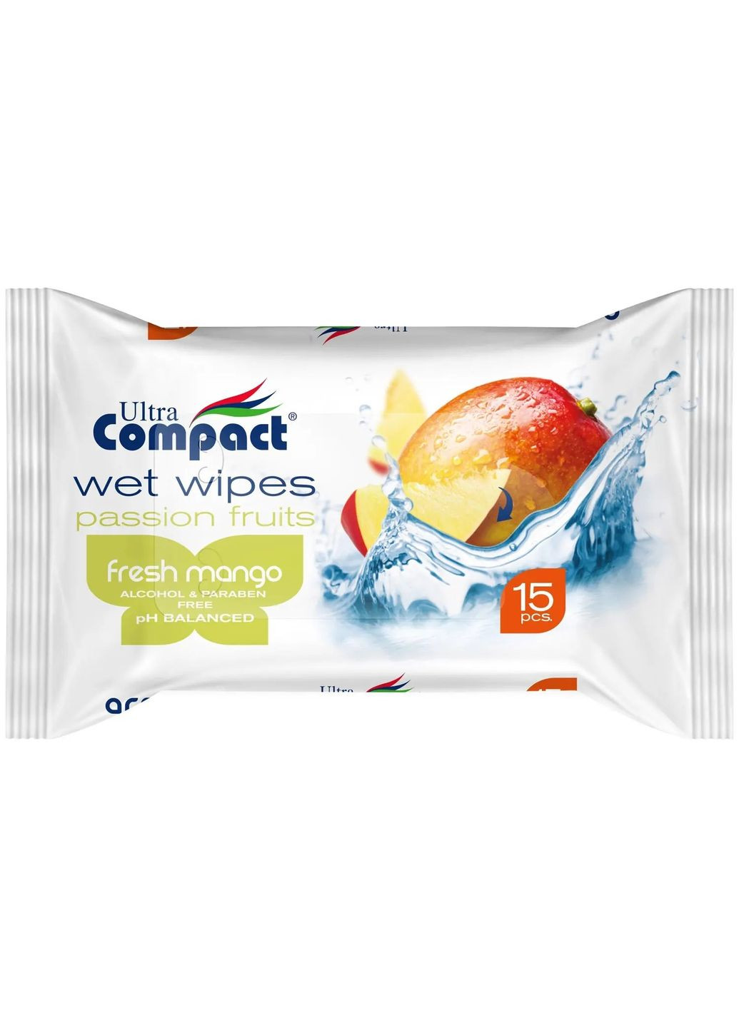 Вологі серветки Passion fruits, 15 шт. Ultra Compact WW-121 (328200185)