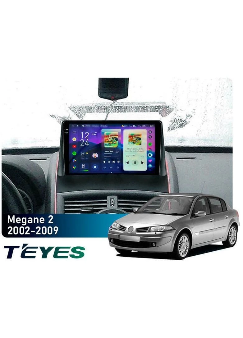 Штатна магнітола CC4 2K 6+64 Gb Renault Megane 2 2002-2009 9" Teyes (378959514)