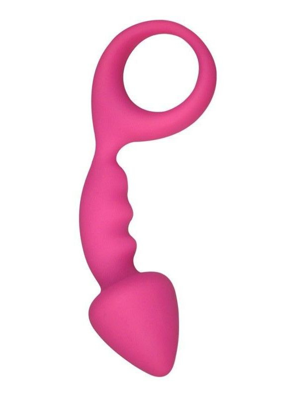 Анальная пробка Budy Pink со стимулирующей ножкой, макс. диаметр 2,5 см Adrien Lastic (291439596)